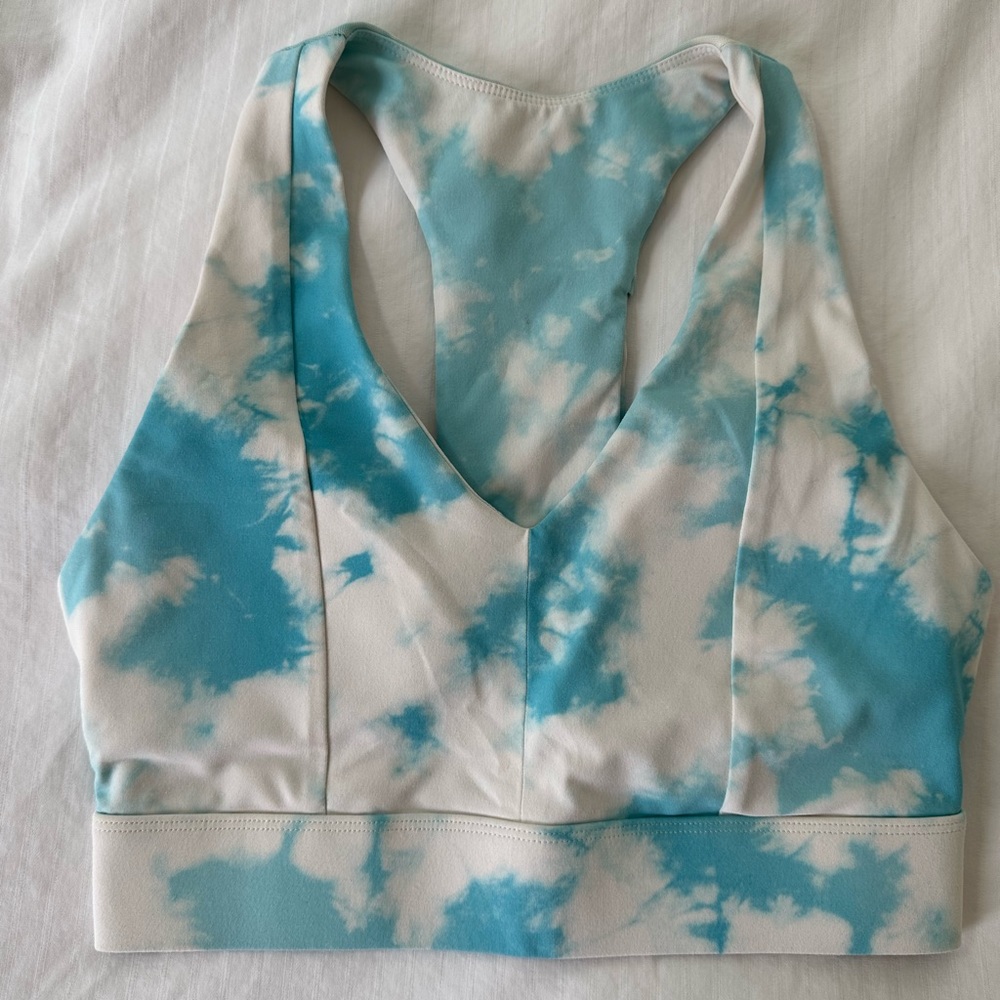 Fabletics Blue Tie Dye Sports Bra